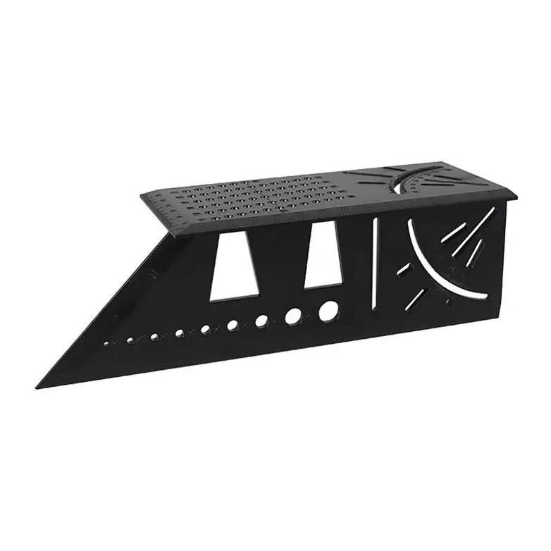 

Carpenter Line Square Measuring Ruler 45 Degree 90 Degree Line Ruler 3D Angle Dovetail Shape Ruler For Home Diywoodworking Tools