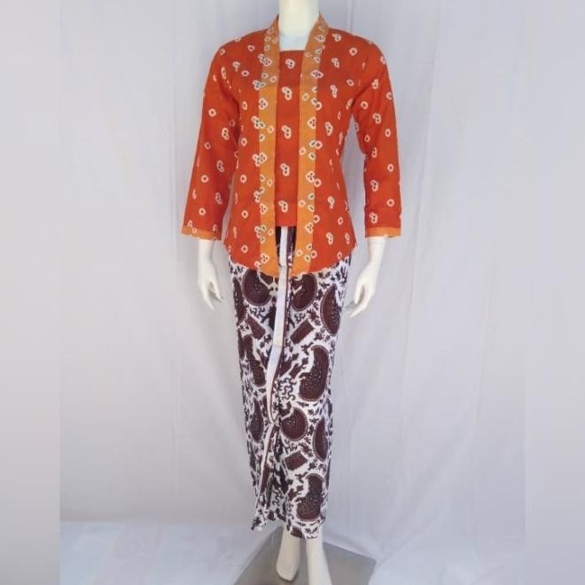 Setelan Kebaya Kartini Jumputan / Setelan Kebaya Jumputan Ready