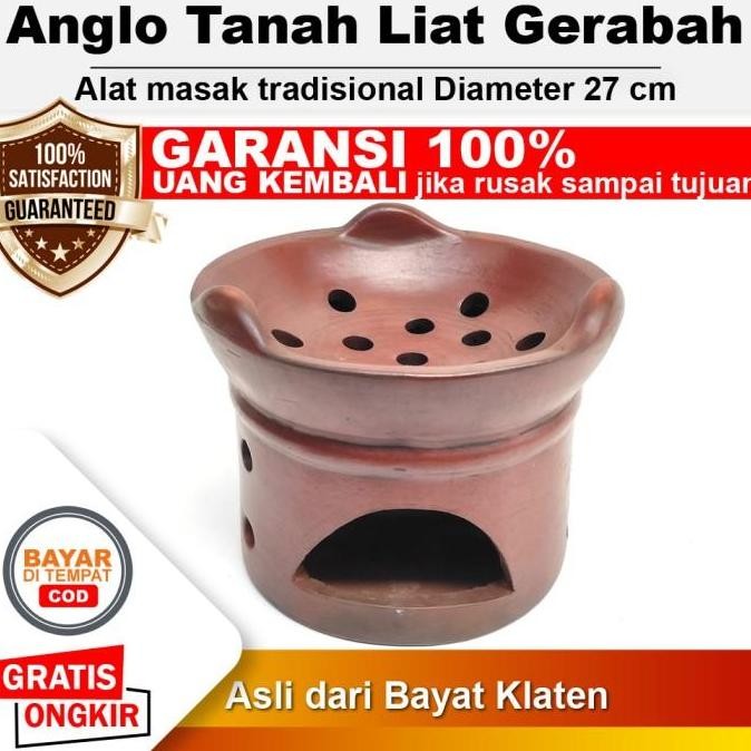 Anglo Tanah Liat Gerabah Anglo Arang Areng Alat Masak Tradisional D27 Co