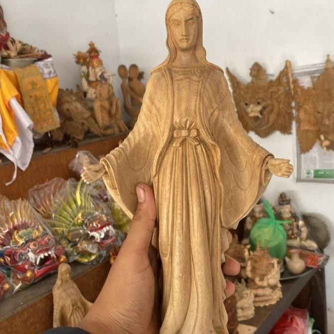 Patung Bunda Maria - Patung Bunda Maria Kayu - Patung Rohani
