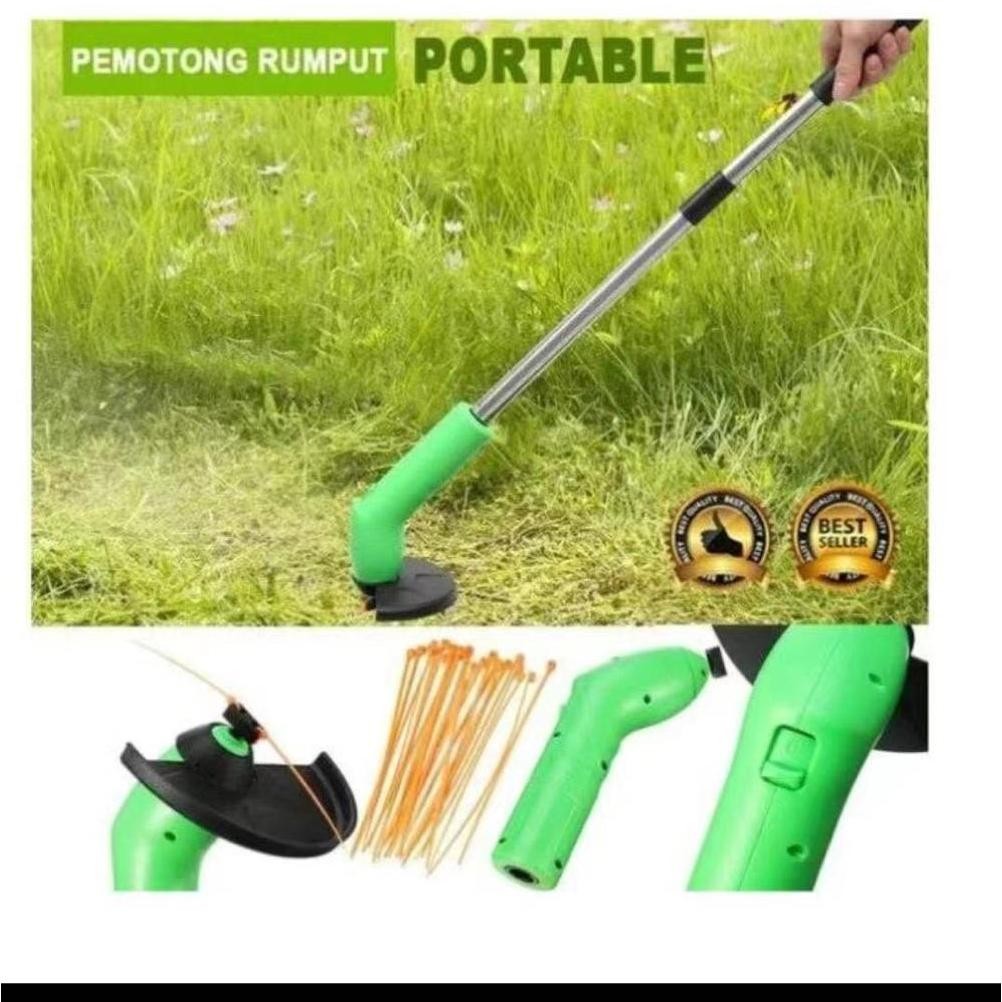 JE.ID Pemotong Rumput Pemotong Rumput Portable Pemotong Rumput Mini Pemotong Rumput Serbaguna Pemoto