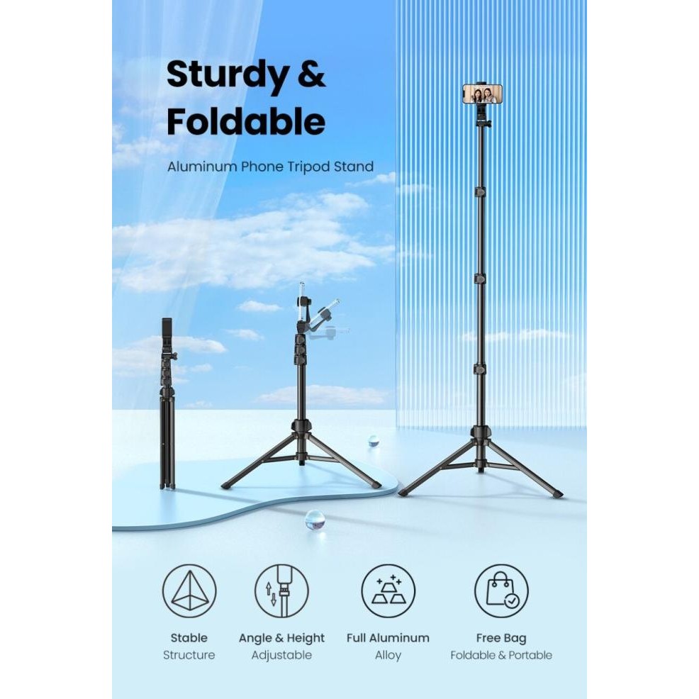 [ TERLARIS ] UGREEN Tripod Stand Dual HP Tablet Kamera SLR Original 100% Garansi Resmi Official Stor