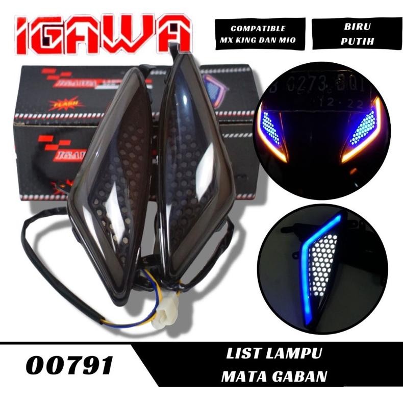 Lampu Sen Depan IGW Mio / Mx Multicolor Lampu Depan Mata Gaban Mio Led Alis Mio Lampu Senja Mio