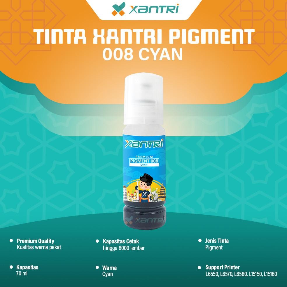 Xantri - Tinta Refill Xantri Pigmen 008 Premium Quality Epsn L15150 L15160 L6550 L6570 Compatible Fo