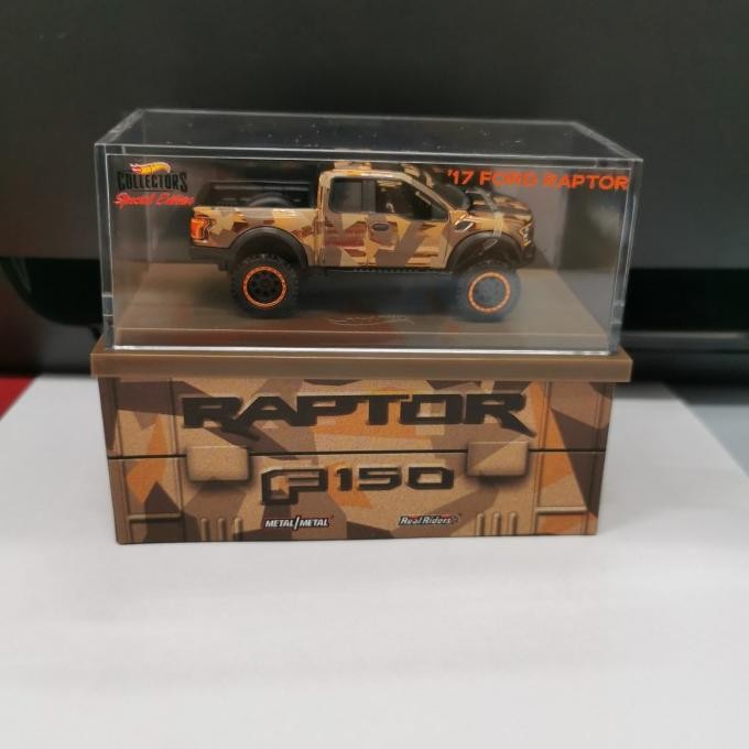 BEBAS ONGKIR - Hot Wheels RLC 17 Ford Ranger Raptor F150 F-150 Army dessert dino Camo