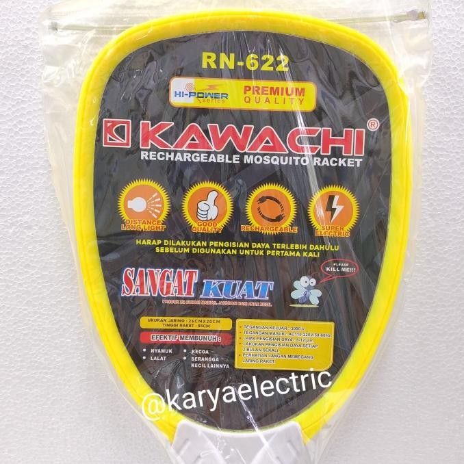 new  Raket Nyamuk Kawachi RN-622 ORIGINAL Setruman Nyamuk Kawachi rn-622