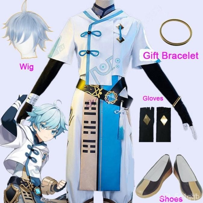 Anime Genshin Impact Cosplay Chongyun Cosplay Costume Game Genshin