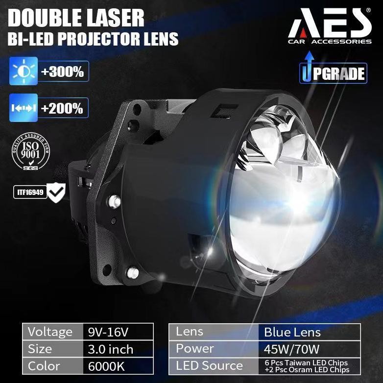 PROJIE PROJI PROJECTOR AES UX 2 LASER 70W BILED 3 INCH KEMBARAN VAHID E20