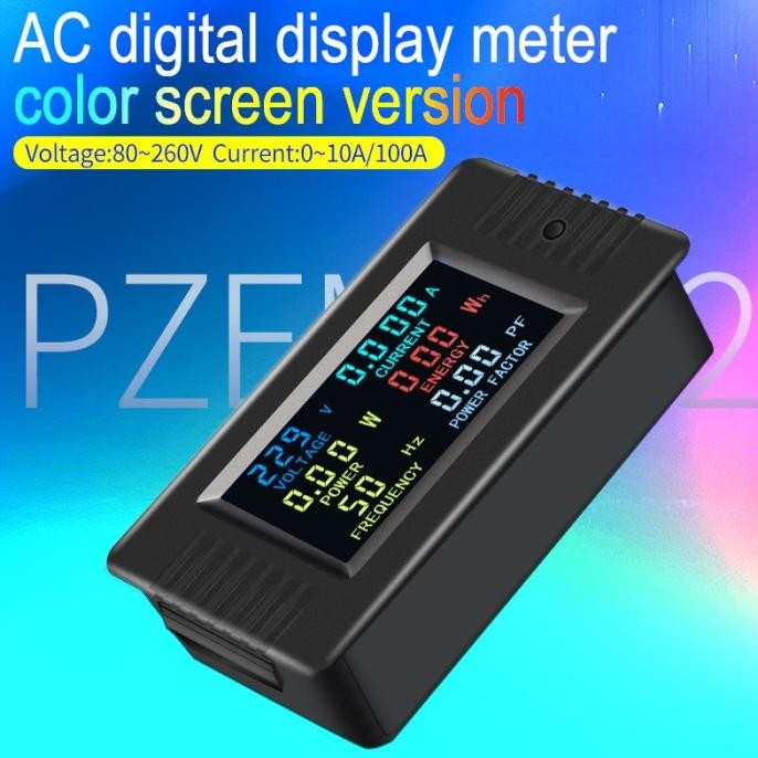 Peacefair PZEM-022 100A kWh meter digital watt meter AC 80-260V murah