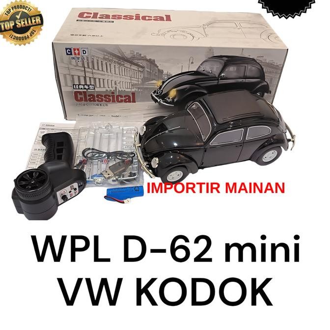 VW kodok WPL D62 MINI rc car mainan remote mobil full propo VW beetle murah