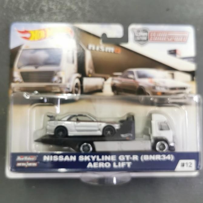 Hot Wheels Team Transport NISSAN SKYLINE GT-R BNR34 aero lift