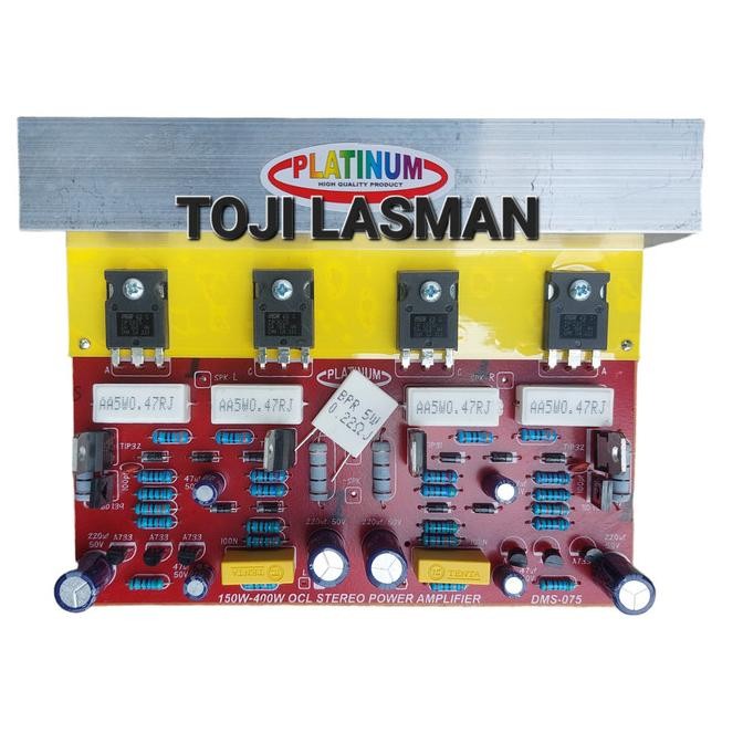 Update KIT PCB POWER AMPLIFIER AMPLI STEREO JENGKOL TIP TOSHIBA SANKEN W WATT tojil4 Segera Beli