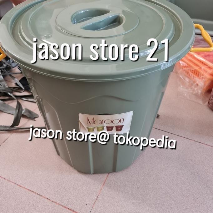 Ember abu 50 liter (ada tutup)/Ember air Abu 50 liter/Ember plastik