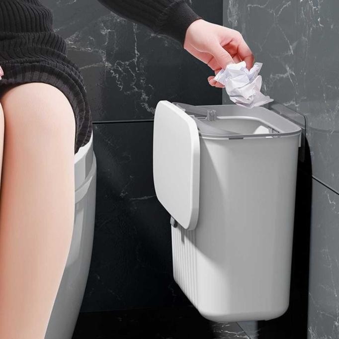 Tempat Sampah Dapur Kamar Mandi Tempel Dinding Kitchen Trash Bin
