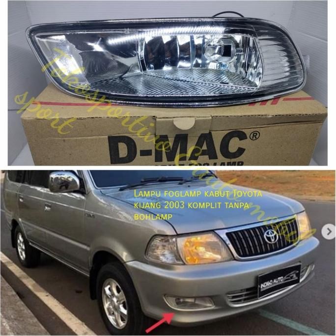 Lampu foglamp kabut kijang kapsul 2003-2004 kritsa Lgx Lsx Lx Efi