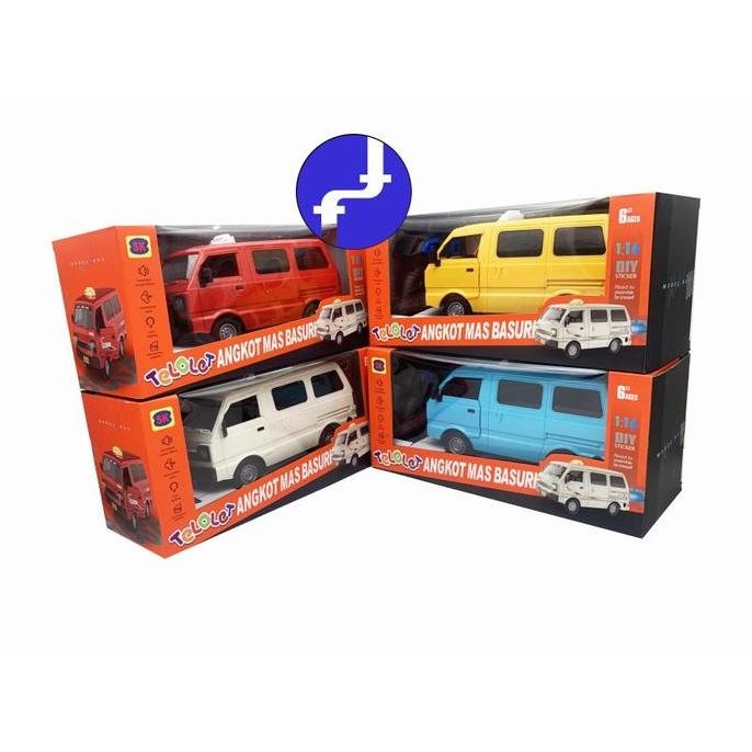 Mainan Anak Rc Telolet Angkot Mas Basuri 5002-8 Bajuri Bajaj Bus Angkutan Umum Anak Remote Control M