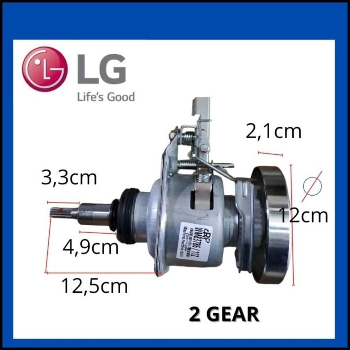 Gearbox Mesin Cuci 1 Tabung Lg 2 Gear 11Z 12-16 Kg