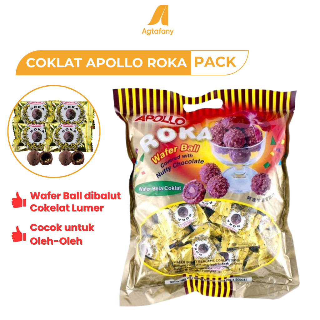 

Cokelat Roka isi 70 pcs Apollo Wafer Ball Coklat isi 50 pcs Original Oleh-Oleh Haji dan Umroh