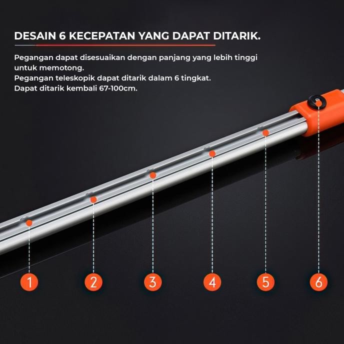 Gunting Pemangkas Ranting Panjang Potong Dahan Pohon Panjang Pendek Gunting Telescopik  - 6772