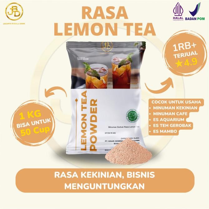 

Spesial Promo/ Bubuk Minuman Premium Lemon Tea 1Kg || Jakarta Bubble Drink [Terlaris/Terbaru/Recommended]