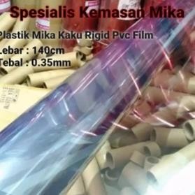 we-53 TR24 Plastik Mika Kaku Rigid PVC Film 0.35mm X 140cm X 100cm Viral Premium