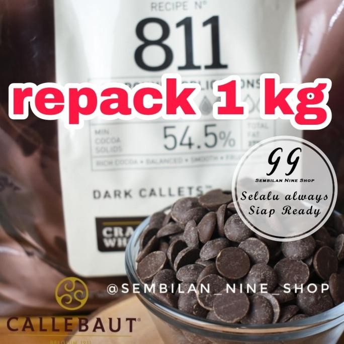 

Murah Callebaut 811 Dark Callets 1 Kg 54.5 % Couverture Chocolate