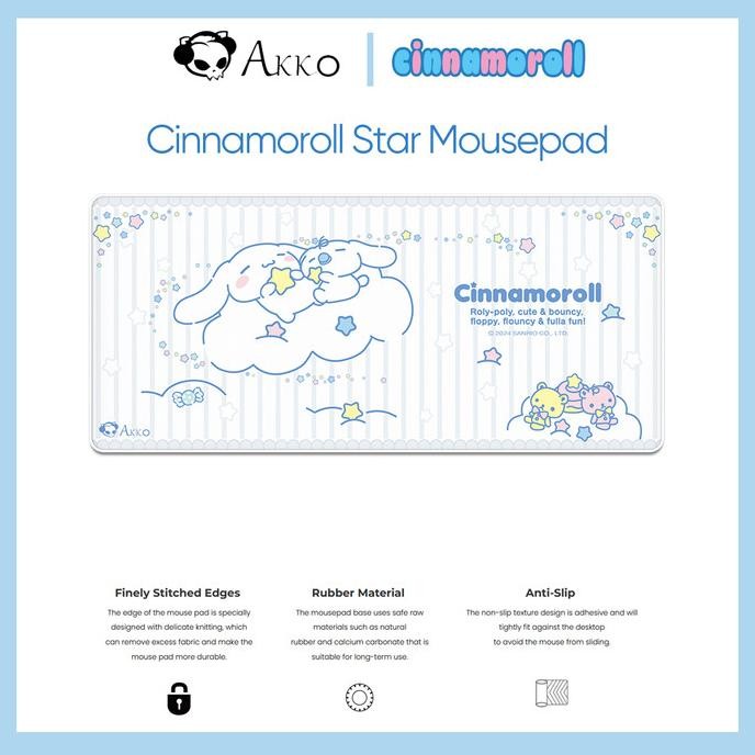 Akko Cinnamoroll Star Mousepad - Akko X Cinnamoroll Limited-Edition Mousepad Restock