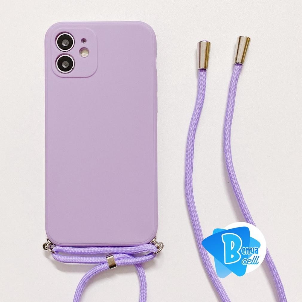 Softcase Slingcase Tali Lanyard Macaron Pelindung Kamera Xiaomi Redmi Note 7 8 9 Pro Pocophone X3 M3