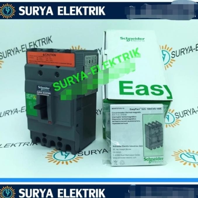 Spesial Mccb Mcb Schneider Ezc 100F F 15A 15A 15 Ampere Mccb Mcb Schneider Ezc