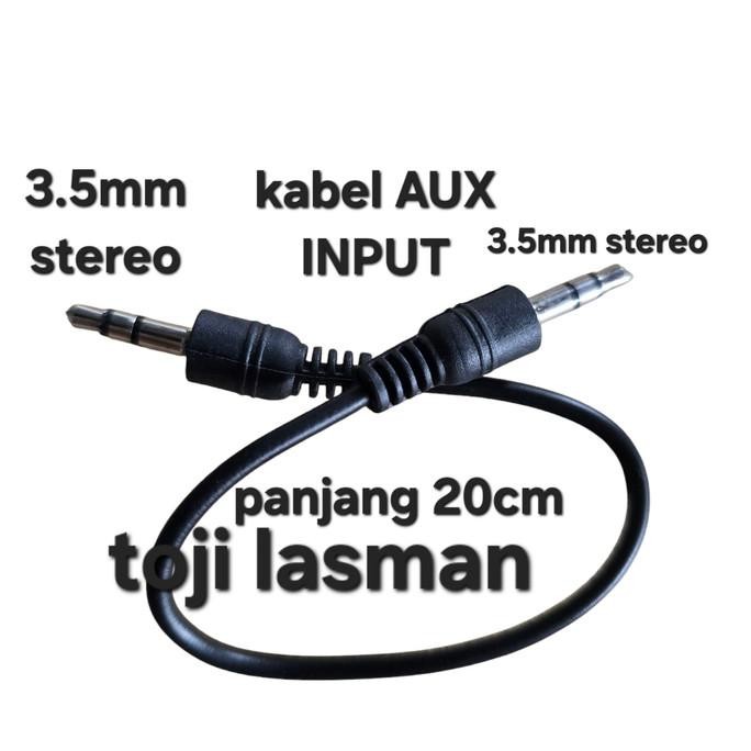 Baru ( KABEL AUX ) CABLE MINI STEREO 3.5MM TO 3.5MM INPUT AUX AUK SUARA TAPE MOBIL KIT MODUL KIT MP3