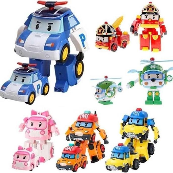 Vixplorn Mainan Anak Mobil Remote/Robot Robocar Poli Robot Robot Transformer/Robocar Poli Mainan Ana