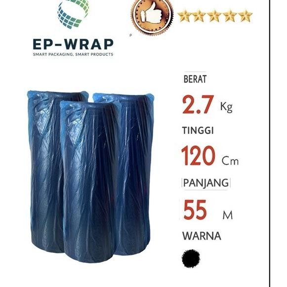 

Bubble Wrap Roll Hitam Tanpa Cone Tebal 125Cm 50M Berat 2.7G Tebal Berualita