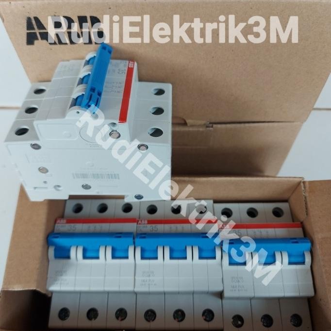 Diskon Mcb 3 Phase Merk Abb 35A Asli Pln
