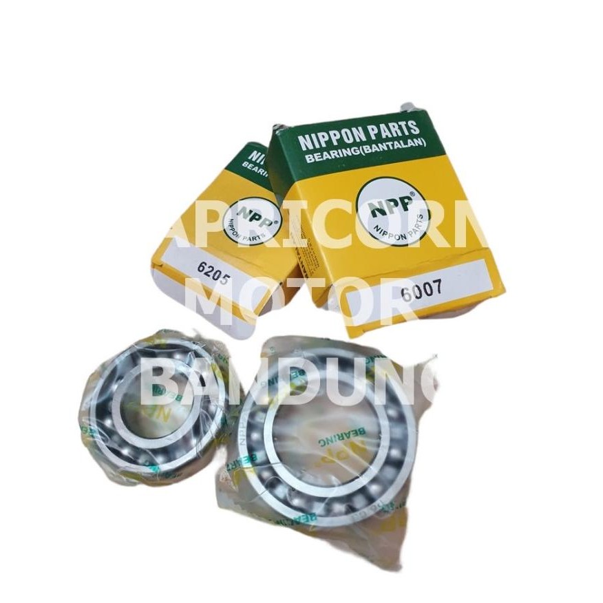 BEARING LAHER KRUK AS BEAT KARBU FI ESP POP SMASH 6007 6205 SET NPP