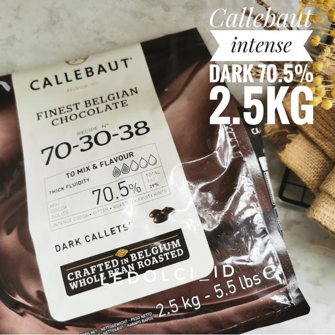 

Promo Callebaut 70-30-38 Extra Dark Chocolate Callets 2.5Kg Couverture 70.5%