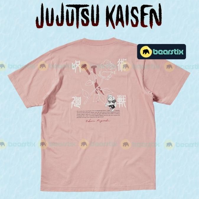 Kugisaki Nobara Jujutsu Kaisen Uniqlo Tshirt Kaos Distro JJKXUNIQLO