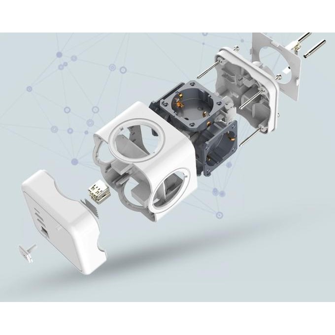 Spesial Powercube Stop Kontak Socket Powercube Usb 3.1 Tanpa Kabel