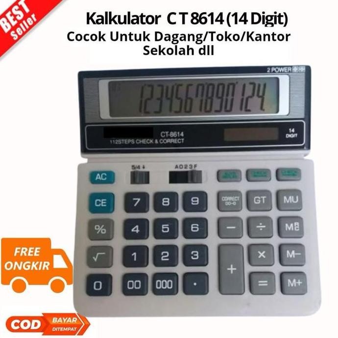 

Terlaris Kalkulator 12 Digit & 14 Digit SDC 868L CT 8614 512 Dagang / Kantor / Sekolah SALE
