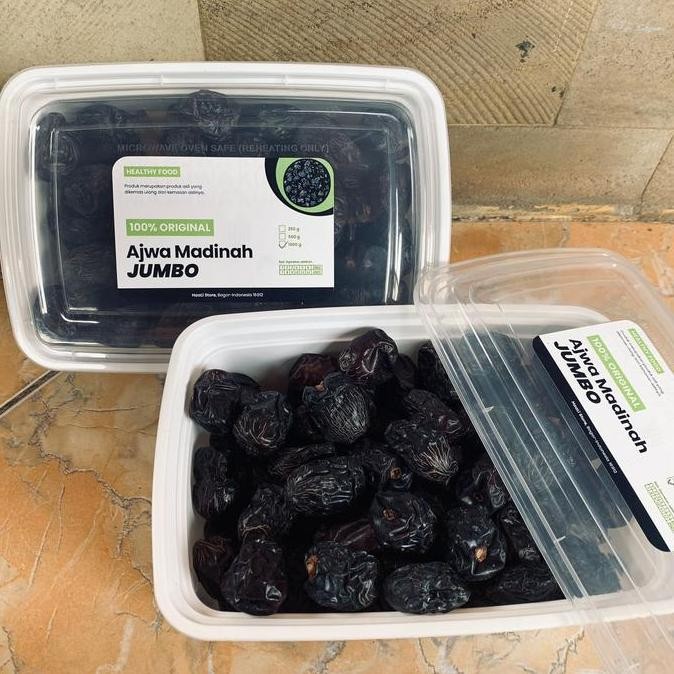 

Sale Kurma Ajwa Jumbo 1Kg Repack Ajwa 1 Kg Ukuran Besar Premium Madinah Almadina Kurma Nabi Sunah Ajwah Azwa Grade A 1 Large Medina Dates Buah Almunawaro 1000 Gram