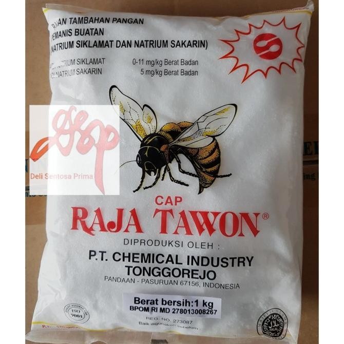 

Grosir Pemanis Makanan Natrium Siklamat Dan Sakarin Cap Raja Tawon 1 Kg