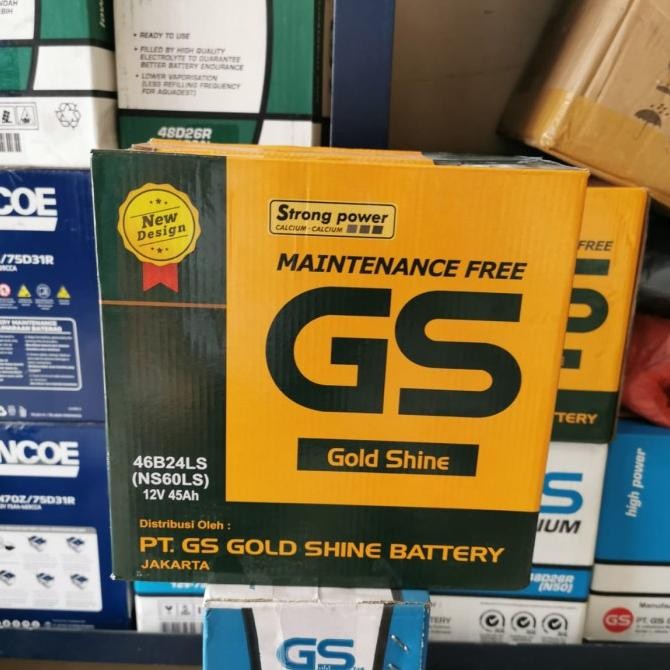 TERBARU - Aki Yaris/ Aki Vios/ GS Gold Shine MF NS60LS/ Aki CRV/ Aki HRV