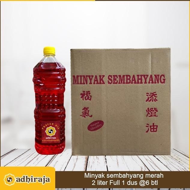 

Grosir Minyak Sembahyang Merah 2 Liter Full 1 Dus @6 Btl