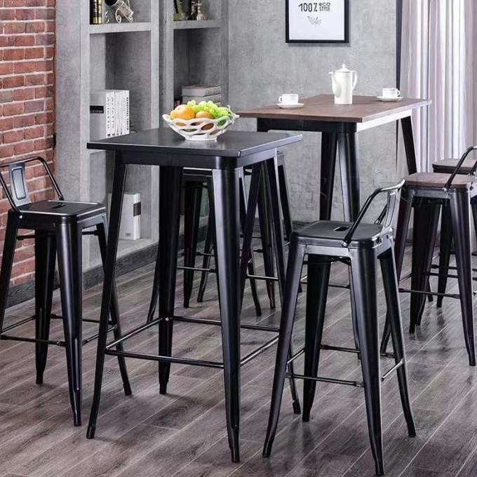 Meja Besi Hitam Meja Cafe Meja Makan Tinggi Meja Makan Meja Kursi Cafe Besi Kursi Tolix Kursi Bar