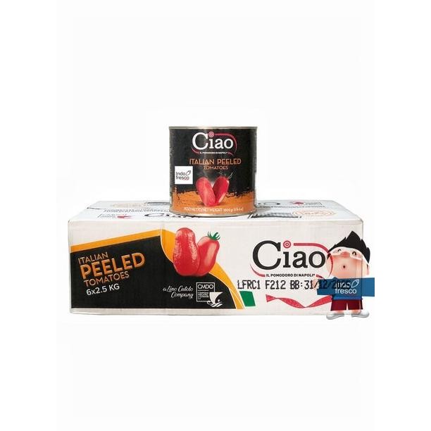 

Grosir Ciao Tomat Kupas Dalam Jus Tomat- Peeled Tomatoes 2550G