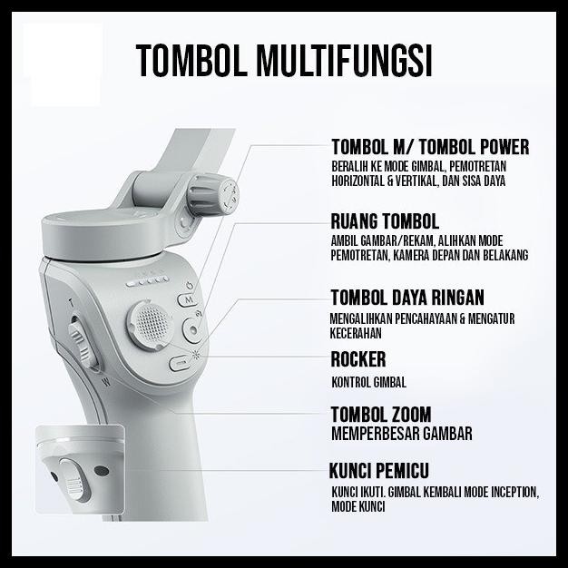 < SMARTCOM > GIMBAL HP 3 AXIS SMARTCOM M01 GIMBAL STABILIZER HP SMARTPHONE STABILIZER TERMURAH