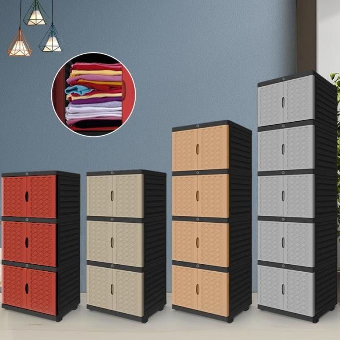 Lemari Plastik Pakaian/loker plastik /Lemari Pakaian Plastik 5 Susun