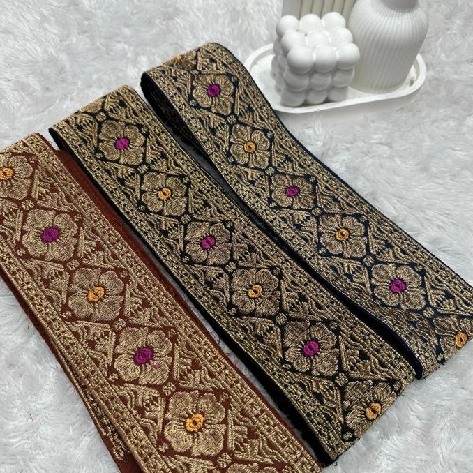 SELENDANG BALI | SELENDANG SONGKET BORDIR OBI