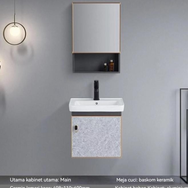 Cabinet Wastafel Set Lemari Cermin Kamar Mandi