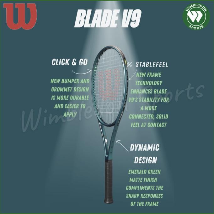 RAKET TENIS WILSON BLADE V9 / RAKET WILSON BLADE 98/100/100L/100UL V9