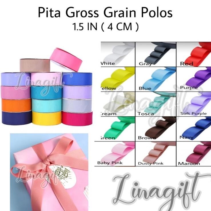 

Rol 20 Yard Pita Gro Grain Polo 1.5 In 4 Cm Hiaan Hamper Ouvenir Parcel